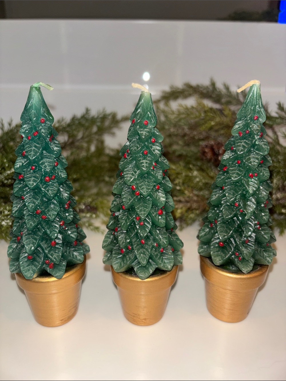 Tag Vintage set of 3 scented tree candles -